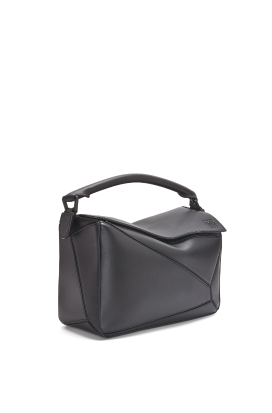 LOEWE Puzzle Bag In Satin Calfskin Olympic Blue in Calfskin Leather with  Palladium-tone - US