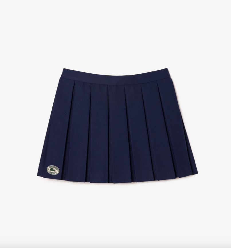 Sporty&Rich x Lacoste Tennis Pleated Skirt - Marine