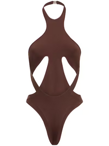 Thick Lycra Swimsuit Brown