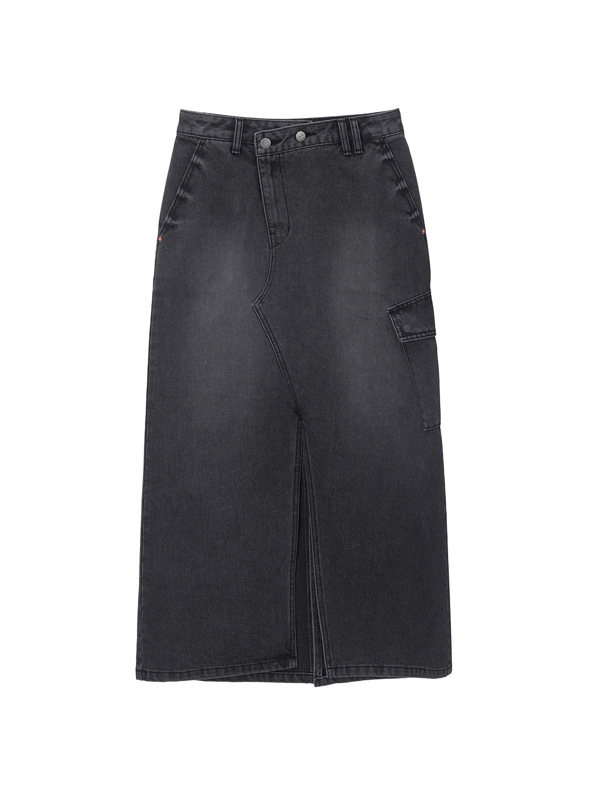 Out Pocket Denim Skirt