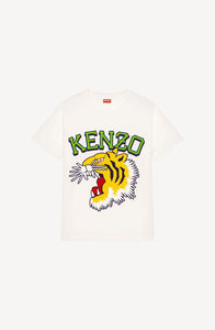 Tiger Varsity T-shirt Blanc Cassé